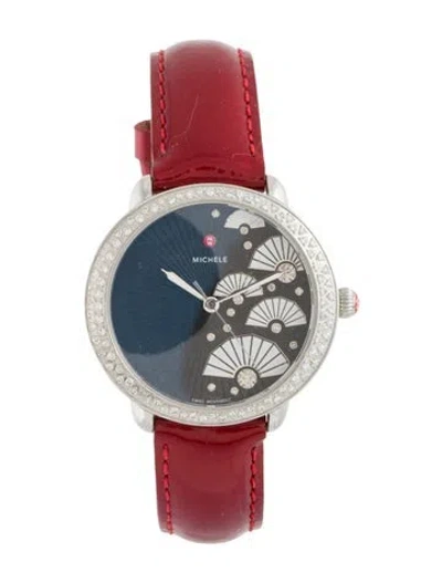 Pre-owned Michele Serein Watch In Multi