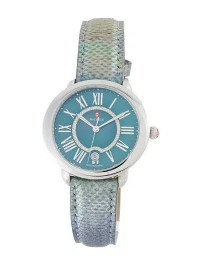 Pre-owned Michele Serein Watch In Multicolor