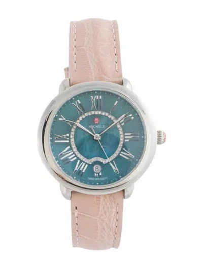 Pre-owned Michele Serein Watch In Multicolor