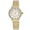 Michele Sidney Diamond 18k Yellow Gold Plated Women's Watch Mww30b000004 In Gold