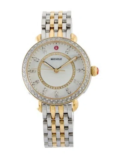 Pre-owned Michele Sidney Watch, 33mm In Multi