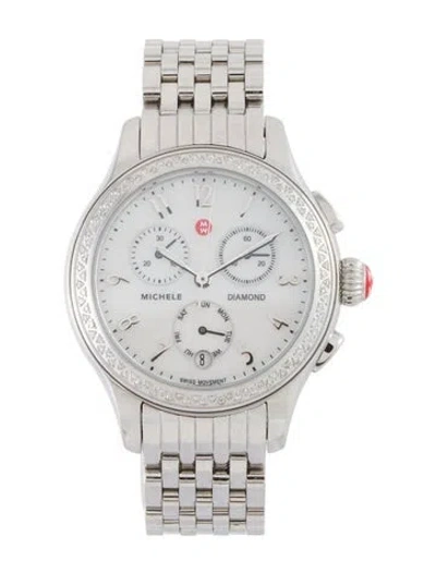 Pre-owned Michele Sidney Watch, 35mm In Multi