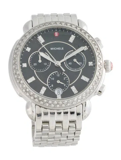 Pre-owned Michele Sidney Watch, 38mm In Multicolor