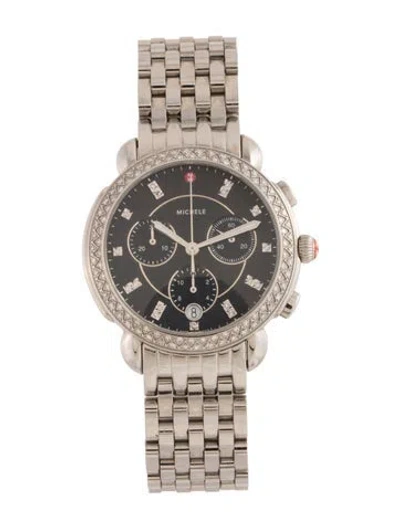 Pre-owned Michele Sidney Watch, 38mm In Multicolor