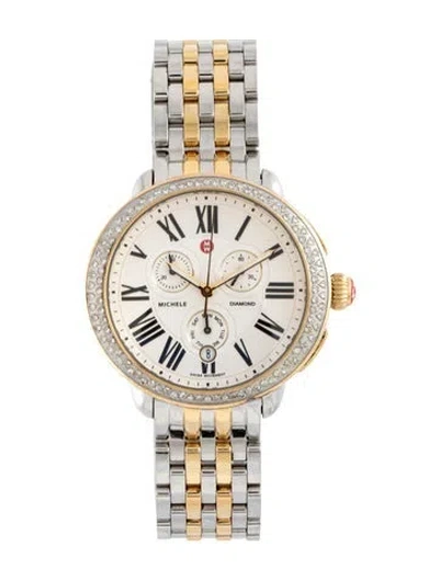 Pre-owned Michele Signature Serein Watch, 41mm In Multicolor