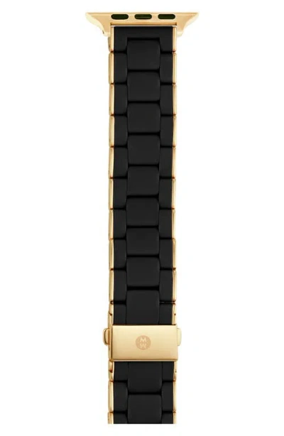 Michele Silicone 20mm Apple Watch® Watchband In Black