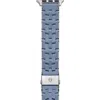 Michele Silicone 20mm Apple Watch® Watchband In Blue/silver