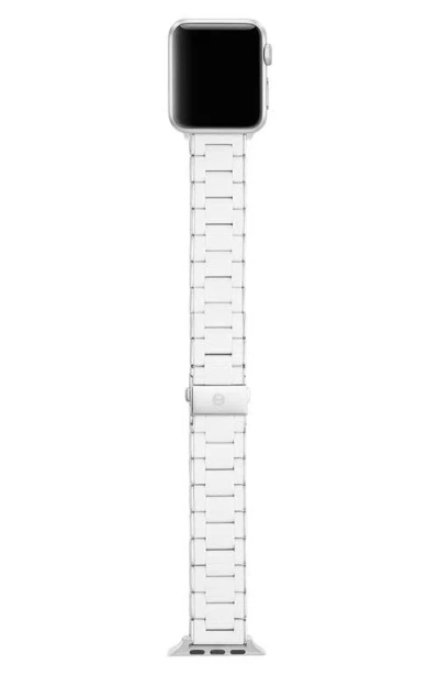 Michele Silicone 20mm Apple Watch® Watchband In White