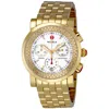 MICHELE MICHELE SPORT SAIL GOLD PLATED LADIES CHRONOGRAPH WATCH MWW01C000043