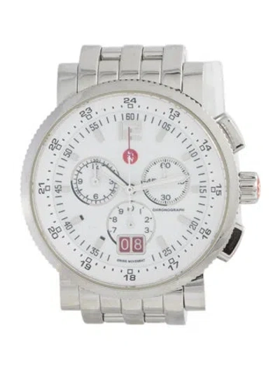Pre-owned Michele Sport Sail Large Chronograph Watch, 42mm In Multi
