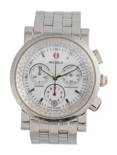 Pre-owned Michele Sport Sail Watch, 38mm In Multi