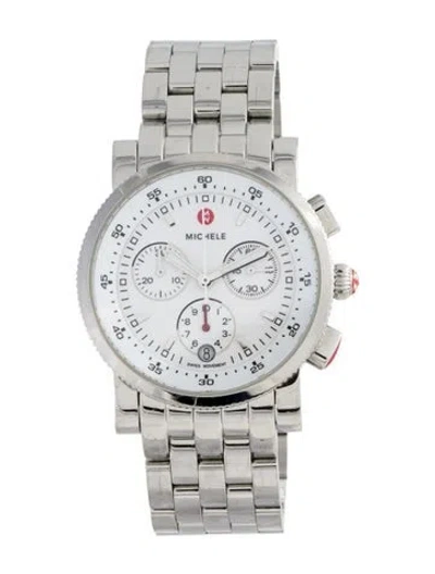 Pre-owned Michele Sport Sail Watch, 38mm In Multi