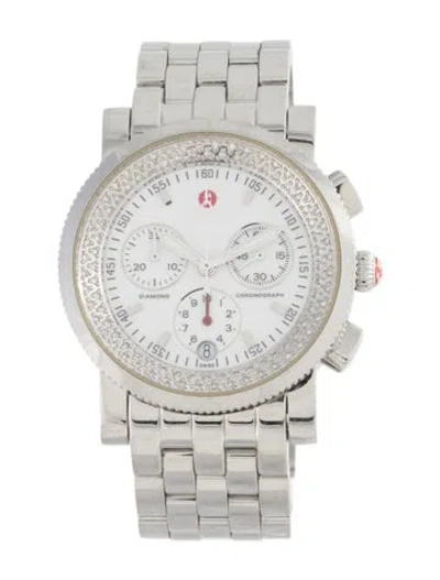 Pre-owned Michele Sport Sail Watch, 38mm In Multi