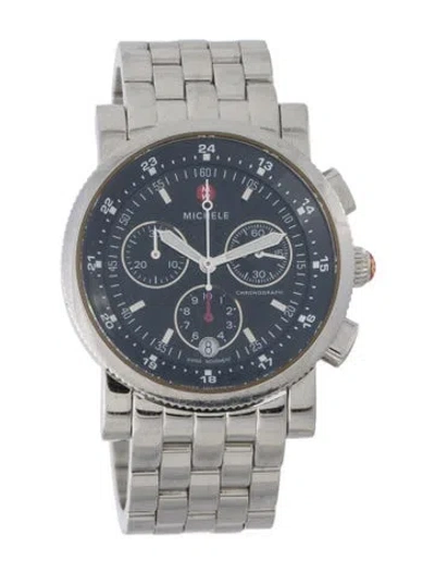 Pre-owned Michele Sport Sail Watch, 38mm In Multi
