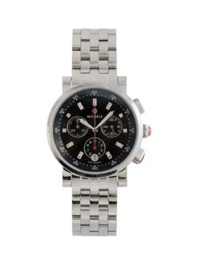 Pre-owned Michele Sport Sail Watch, 38mm In Multi