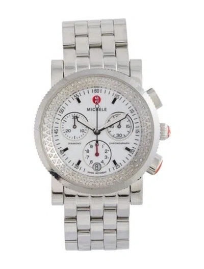 Pre-owned Michele Sport Sail Watch, 38mm In Multi