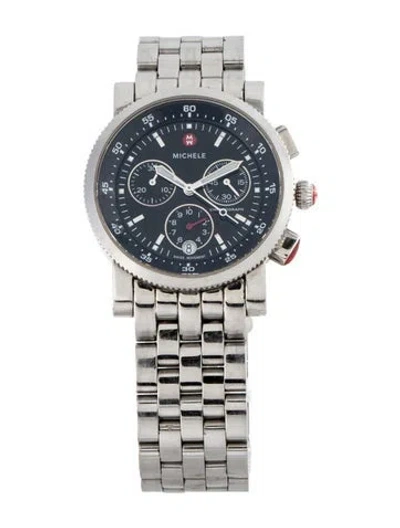Pre-owned Michele Sport Sail Watch, 38mm In Multicolor