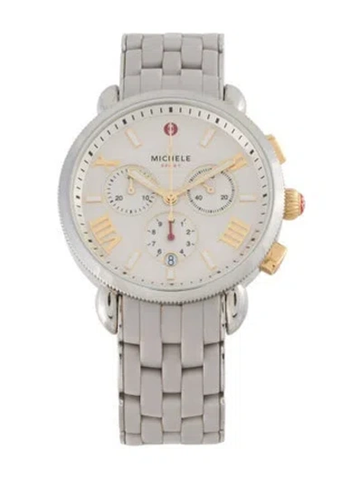 Pre-owned Michele Sport Sail Watch, 38mm In Multicolor