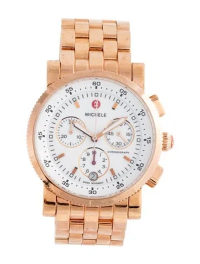 Pre-owned Michele Sport Sail Watch, 38mm In Multicolor