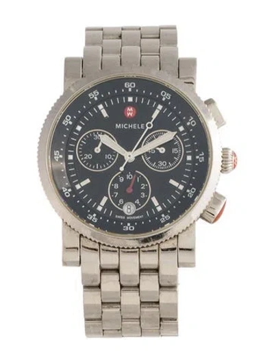 Pre-owned Michele Sport Sail Watch, 38mm In Multicolor