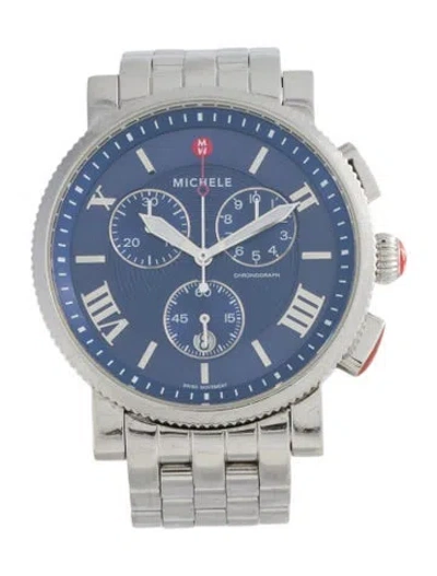 Pre-owned Michele Sport Sail Watch, 42mm In Multicolor