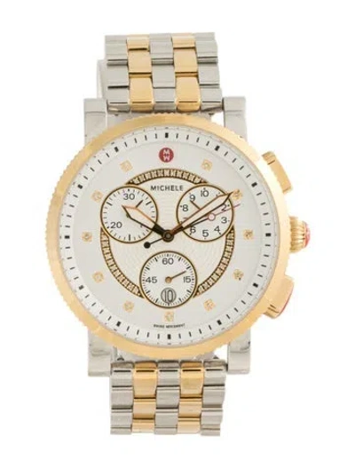 Pre-owned Michele Sport Sail Watch, 42mm In Multicolor
