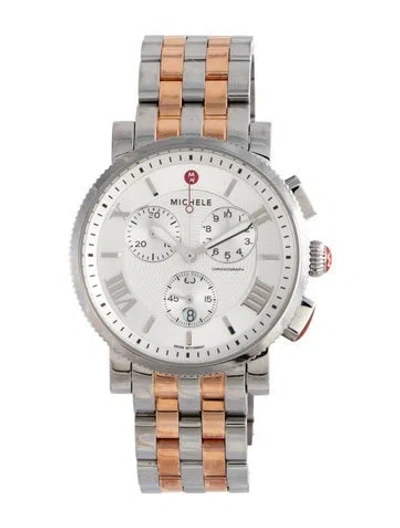 Pre-owned Michele Sport Sail Watch, 42mm In Multicolor