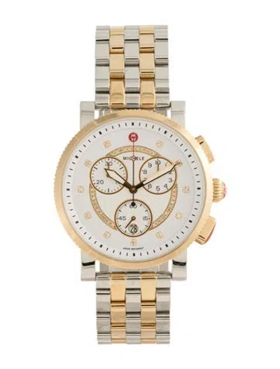 Pre-owned Michele Sport Sail Watch, 42mm In Multicolor