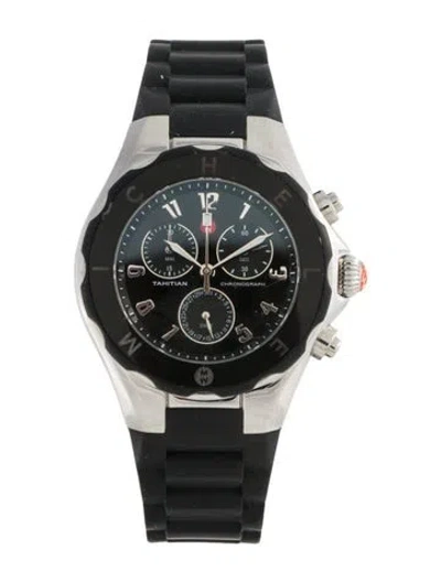 Pre-owned Michele Tahitian Jelly Bean Watch, 40mm In Multi