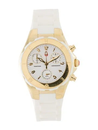 Pre-owned Michele Tahitian Jelly Bean Watch In Multi