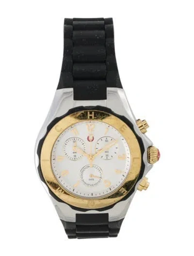 Pre-owned Michele Tahitian Jelly Bean Watch In Multi