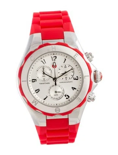 Pre-owned Michele Tahitian Jelly Bean Watch In Multi