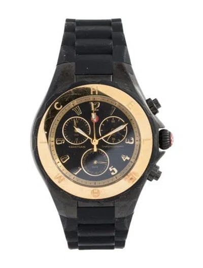 Pre-owned Michele Tahitian Jelly Bean Watch In Multi