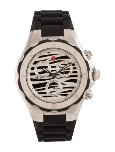 Pre-owned Michele Tahitian Jelly Bean Watch In Multi