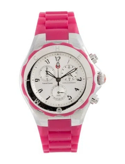 Pre-owned Michele Tahitian Jelly Bean Watch In Multicolor