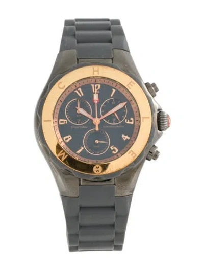 Pre-owned Michele Tahitian Jelly Bean Watch In Multicolor