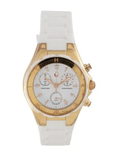 Pre-owned Michele Tahitian Jelly Bean Watch In Multicolor