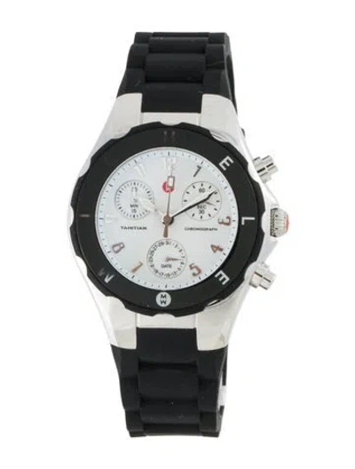 Pre-owned Michele Tahitian Jelly Bean Watch In Multicolor