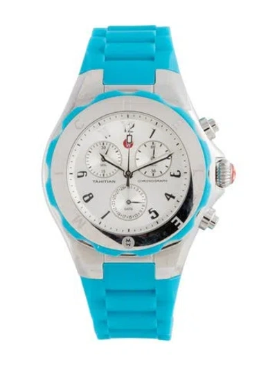 Pre-owned Michele Tahitian Jelly Bean Watch In Multicolor