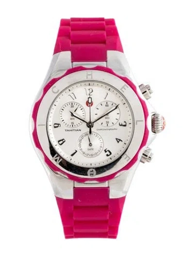 Pre-owned Michele Tahitian Jelly Bean Watch In Multicolor