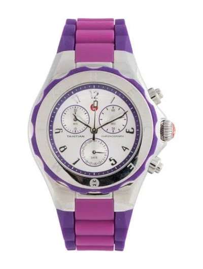 Pre-owned Michele Tahitian Jelly Bean Watch In Multicolor