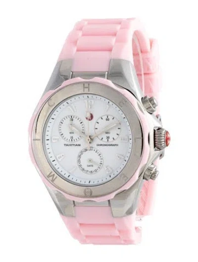 Pre-owned Michele Tahitian Jelly Bean Watch In Multicolor