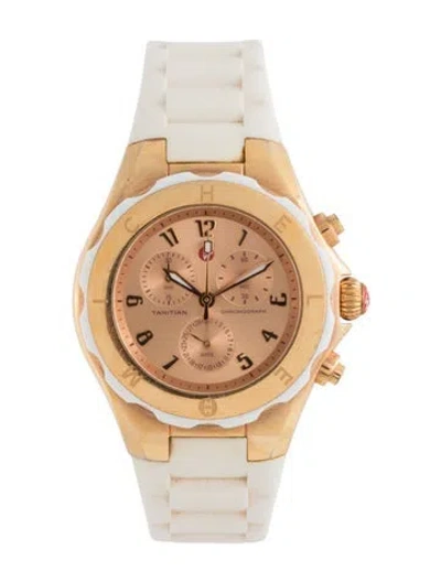 Pre-owned Michele Tahitian Jelly Bean Watch In Multicolor