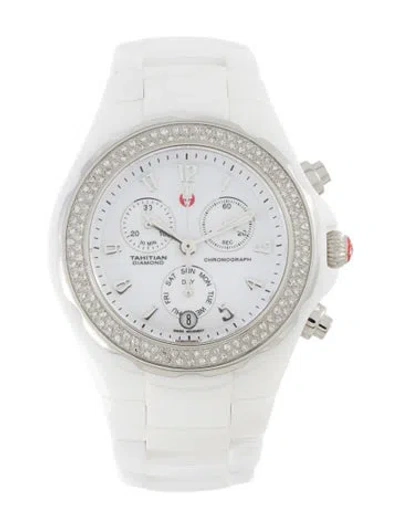 Pre-owned Michele Tahitian Watch, 40mm In Multi