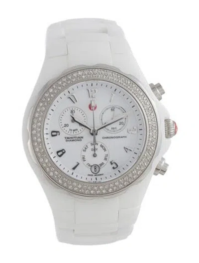 Pre-owned Michele Tahitian Watch, 40mm In Multicolor