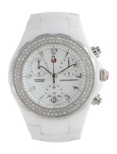 Pre-owned Michele Tahitian Watch, 40mm In Multicolor