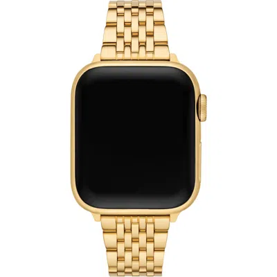 Michele Tapered Apple Watch® Bracelet Watchband In Gold