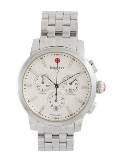 Pre-owned Michele Uptown Watch, 38mm In Multi