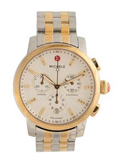 Pre-owned Michele Uptown Watch, 39mm In Multicolor