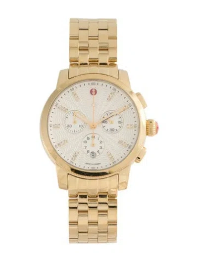 Pre-owned Michele Uptown Watch, 39mm In Multicolor